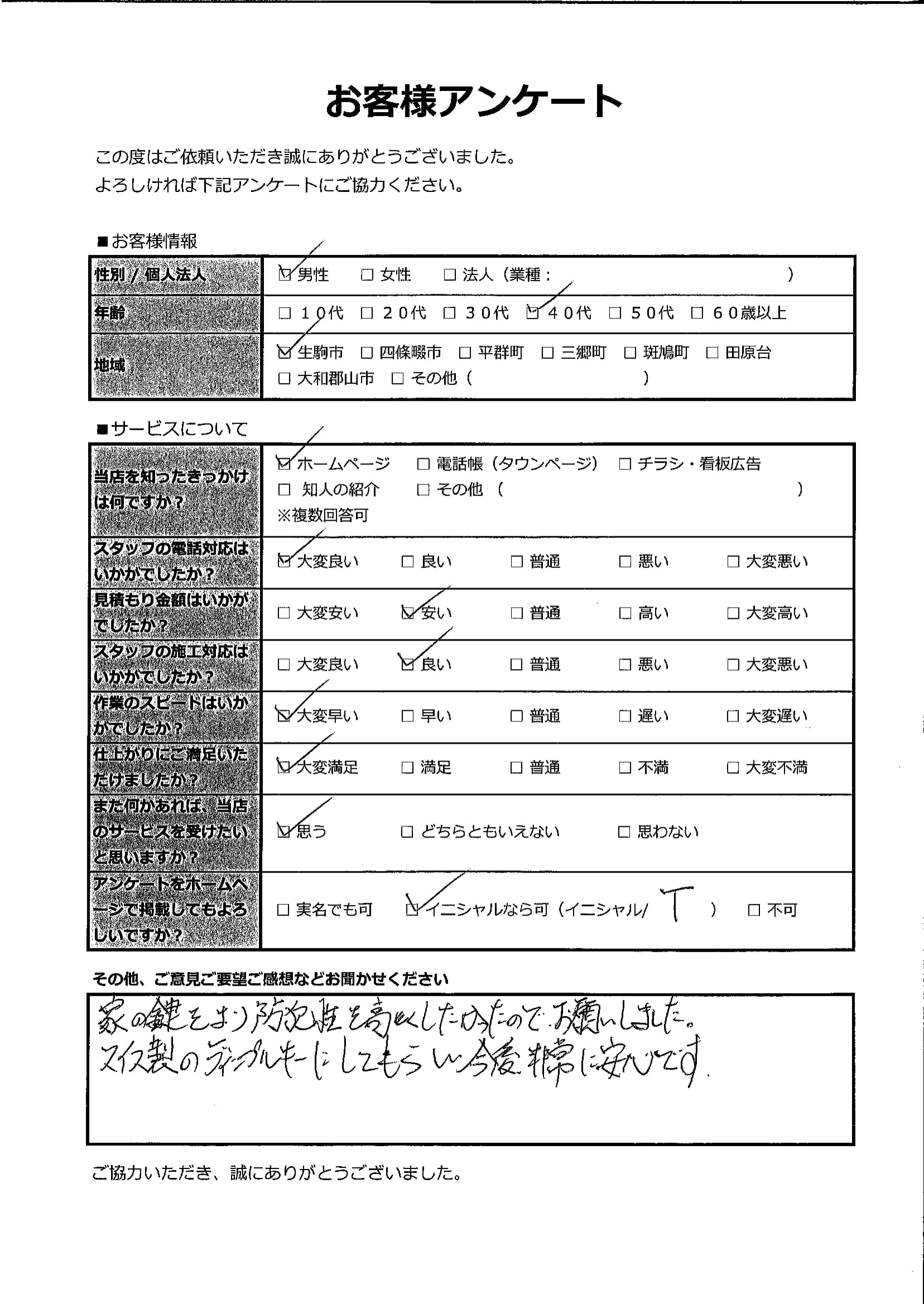 ハウザー生駒